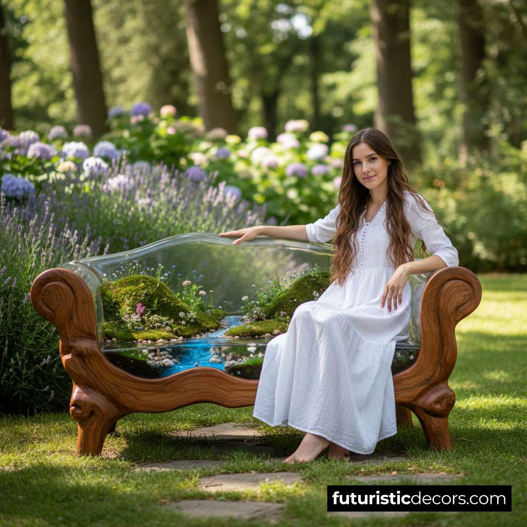 Epoxy Nature Scene Sofa