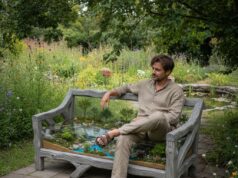 Epoxy Nature Scene Sofa: 3D Landscapes Encased in Artful Resin Epoxy Nature Scene Sofa