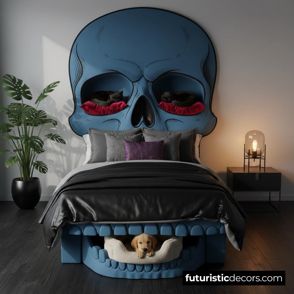 Skull Bed for Pets & Humans
