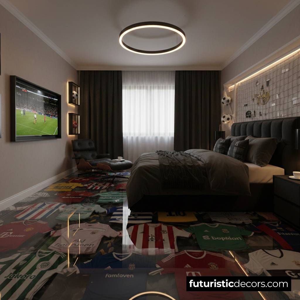 soccer jersey epoxy flooring