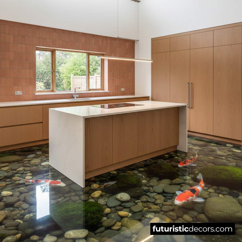 Koi Pond Aquarium Flooring
