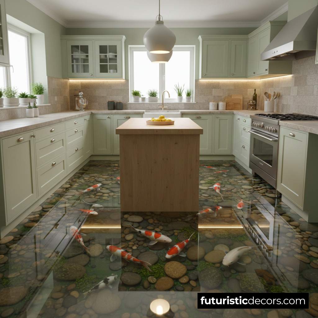 Koi Pond Aquarium Flooring