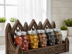 Skull Spice Jars | A Spooky yet Stylish Way to Organize Your Spices Skull Spice Jars