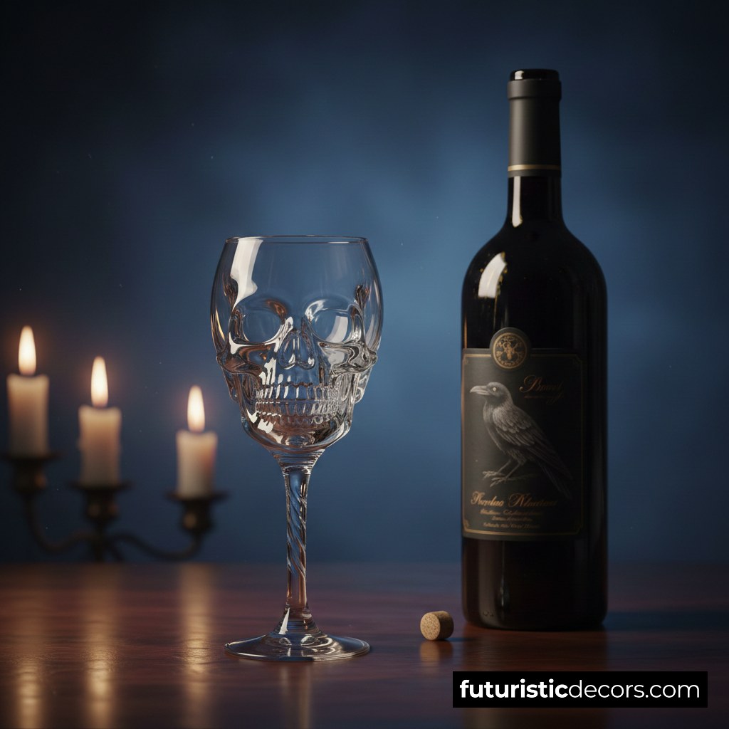 Wine Glass Skull