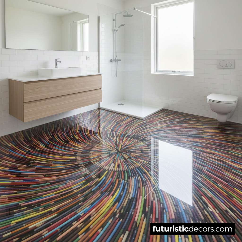 The rise of Colored Pencil Epoxy Flooring in modern home design Colored Pencil Epoxy Flooring