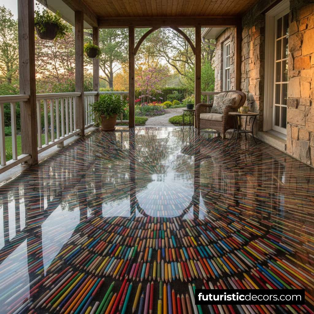 Colored Pencil Epoxy Floors