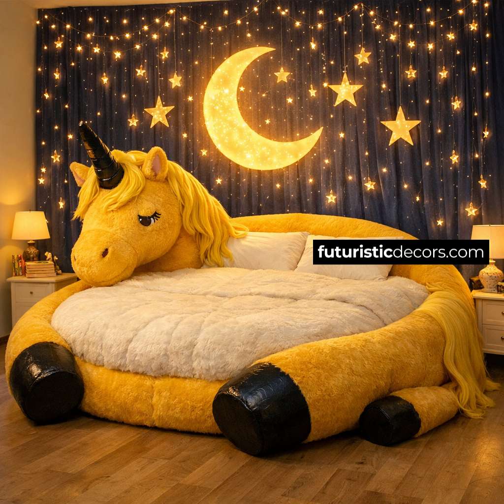 Unicorn Shaped Bed