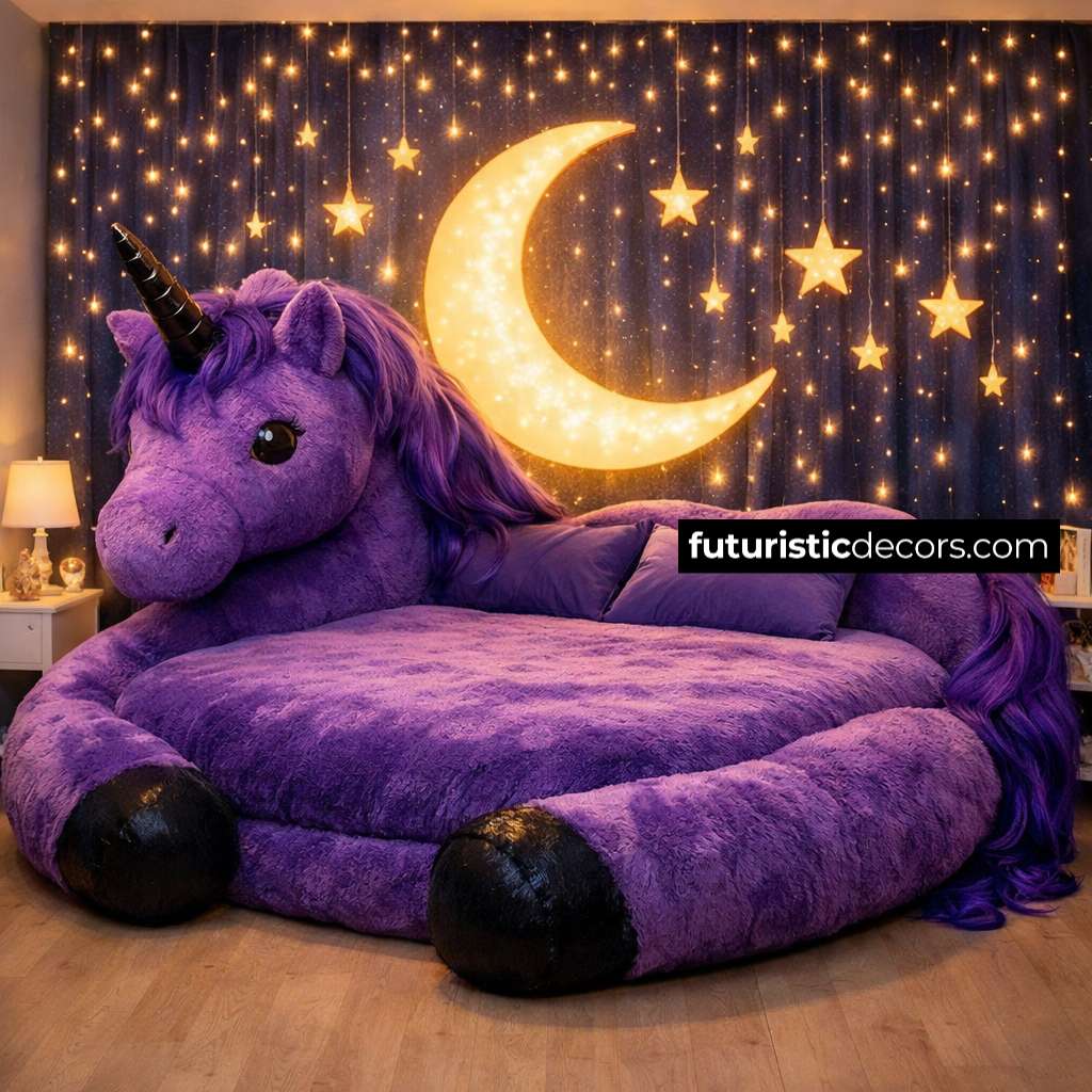 Unicorn Shaped Bed