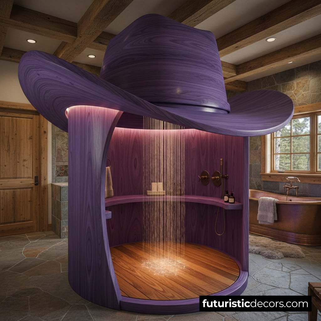 Wooden Cowboy Hat Shower