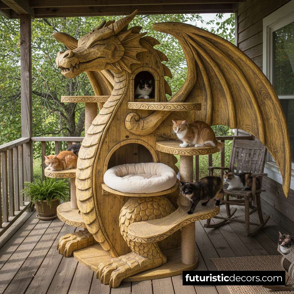 Dragon Shaped Cat Tree