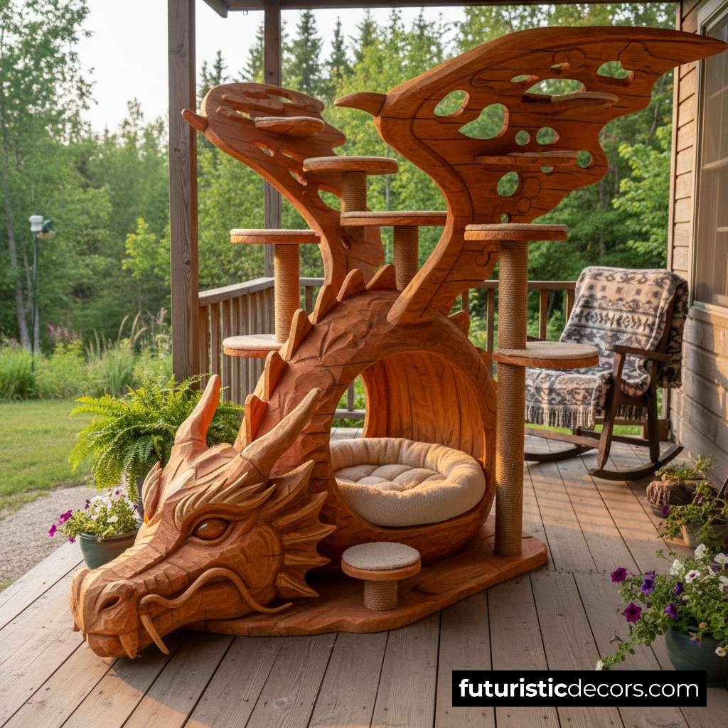 Dragon Shaped Cat Tree