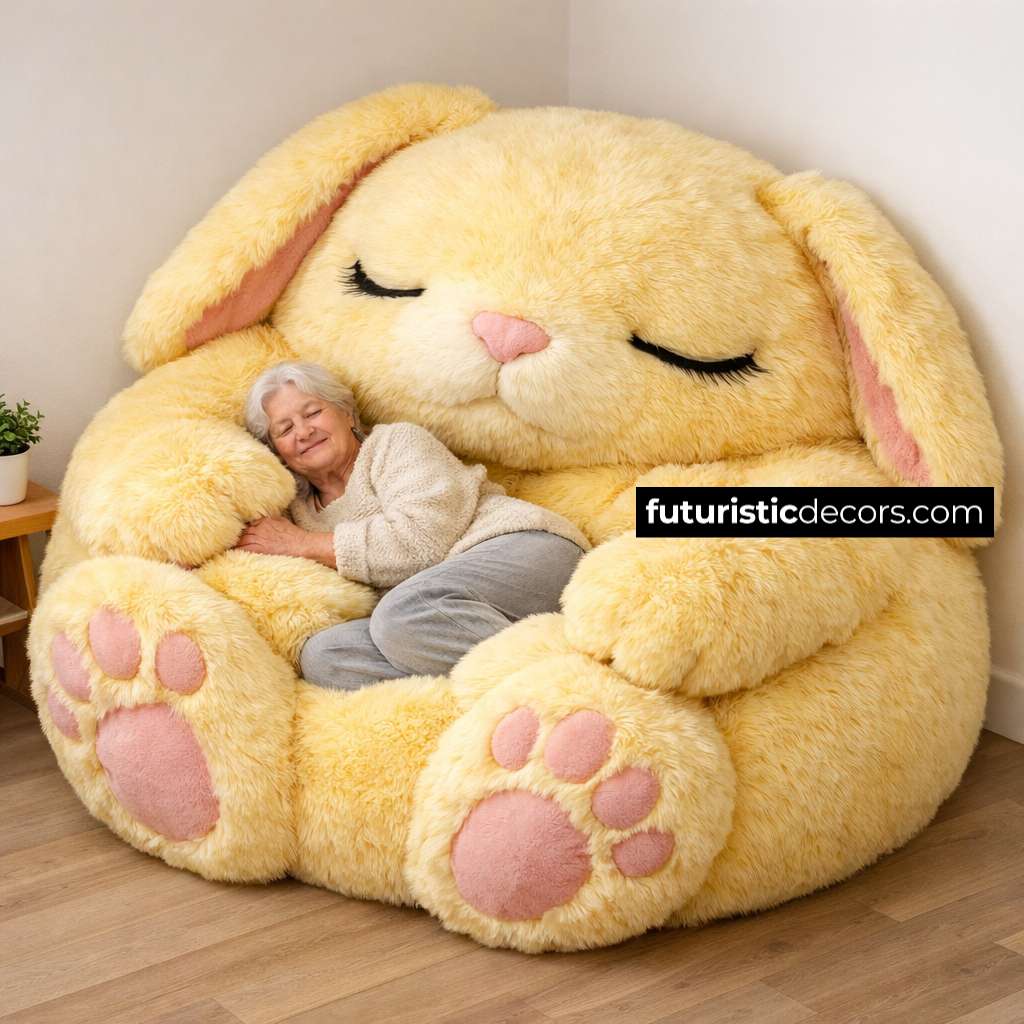 Fluffy Bunny Bean Bags