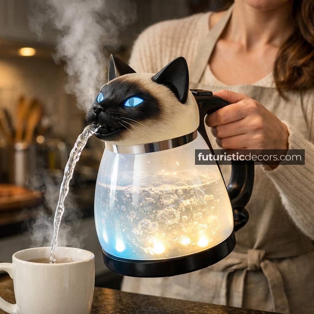 Cat-Shaped Kettles