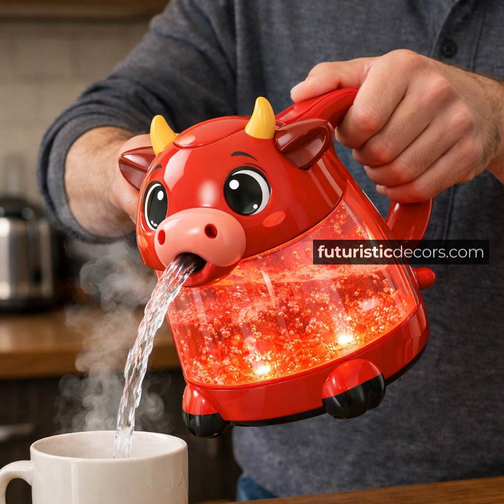 Cow-Shaped Electric Kettle