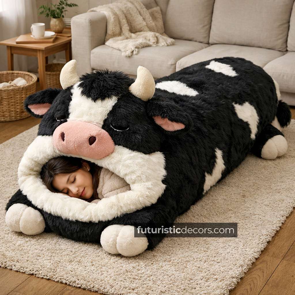 Fluffy Cow Sleeping Bag