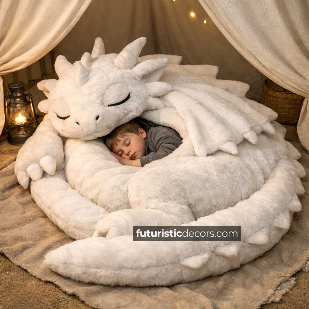 Fluffy Dragon Sleeping Bag