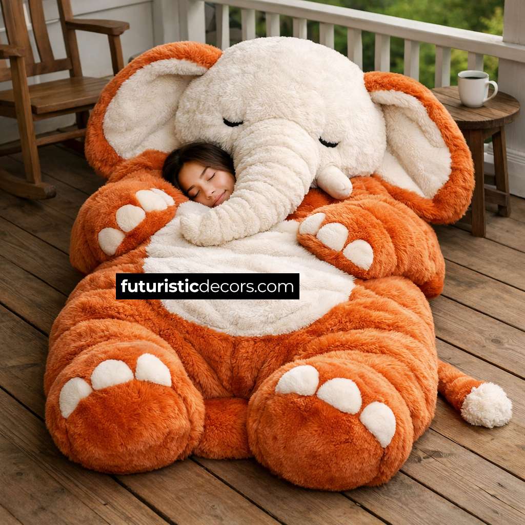 Elephant-Shaped Sleeping Bag