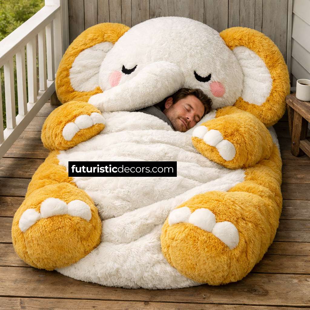 Elephant-Shaped Sleeping Bag