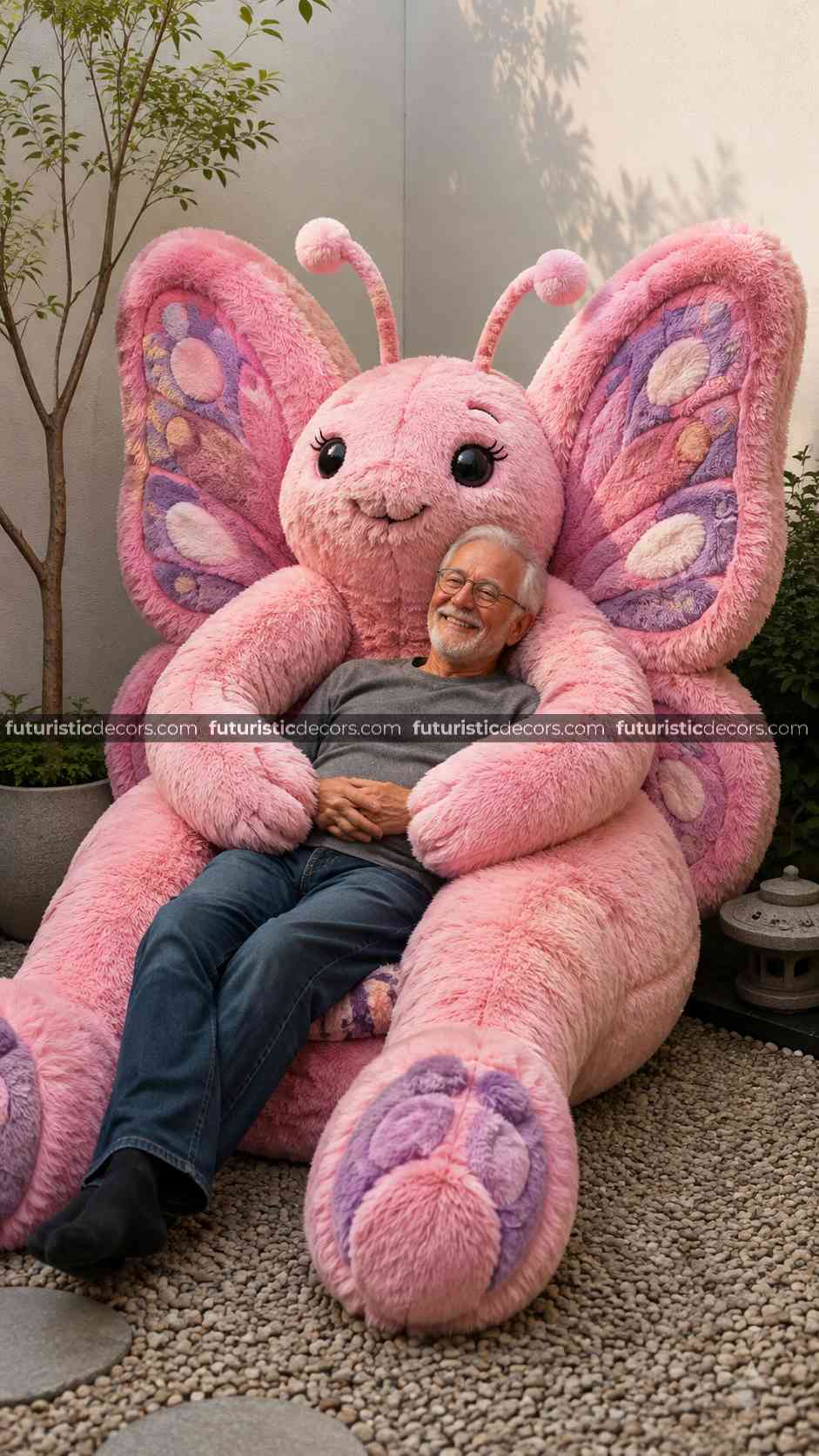 cute butterfly-shaped bean bag