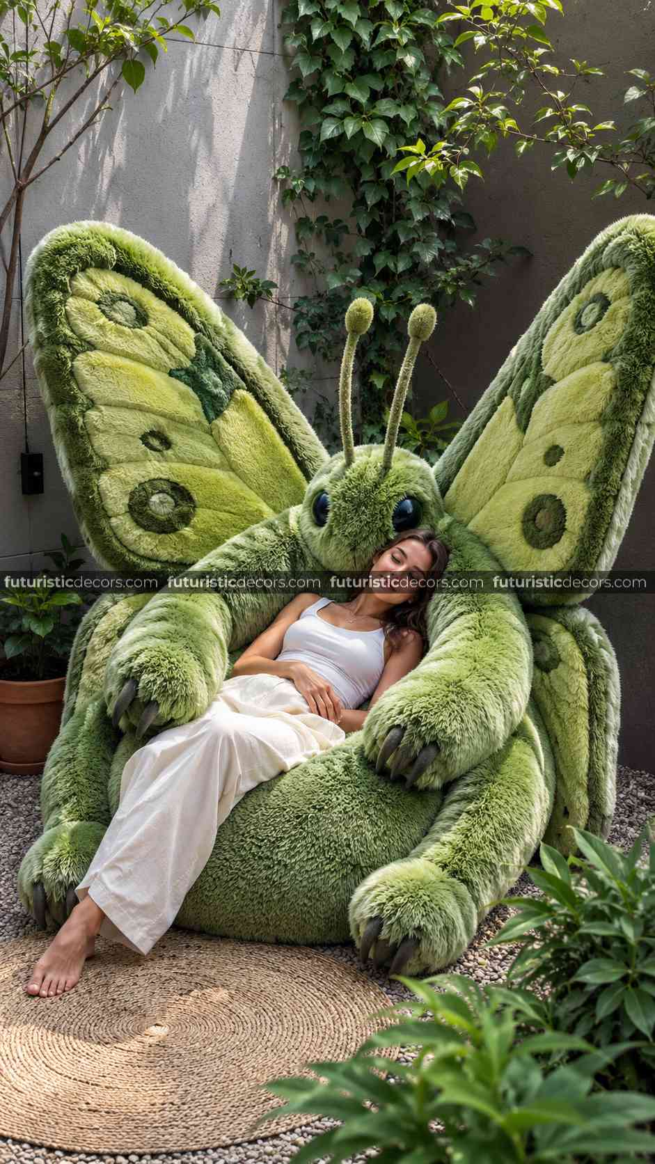 Fluffy Butterfly Bean Bags