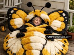 Fluffy Butterfly Sleeping Bag: Colors, Sizes & Faux Fur Options butterfly-shaped sleeping bags