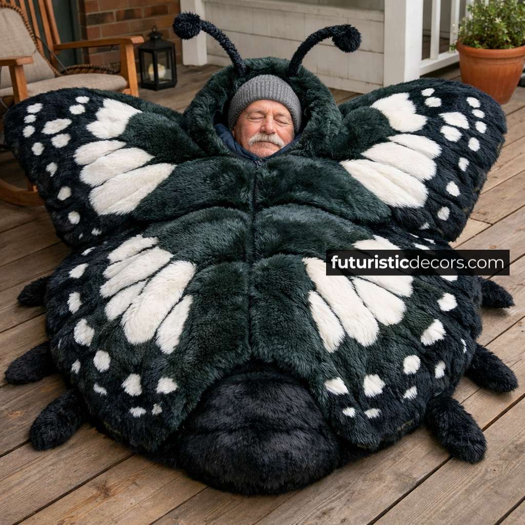 Fluffy Butterfly Sleeping Bag