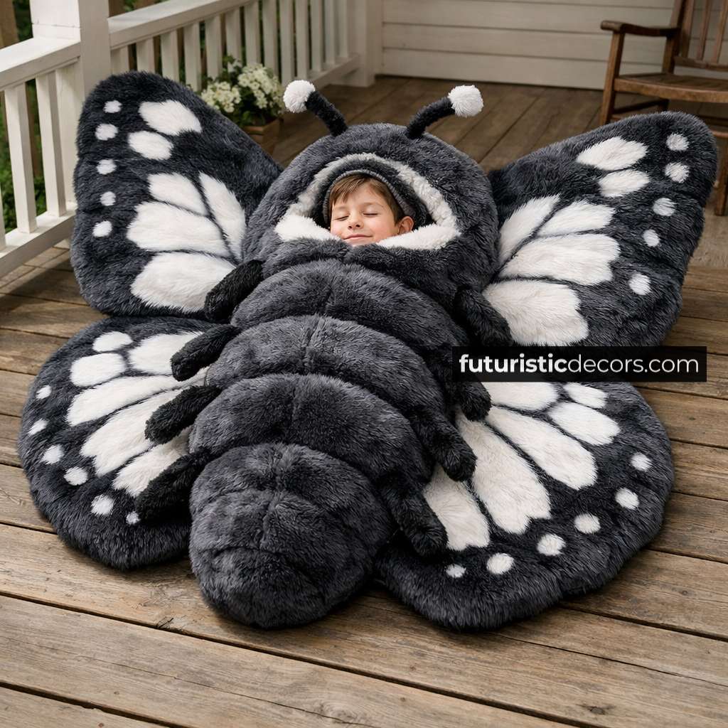 Fluffy Butterfly Sleeping Bag