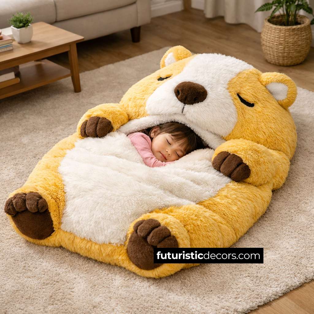 capybara-shaped sleeping bag