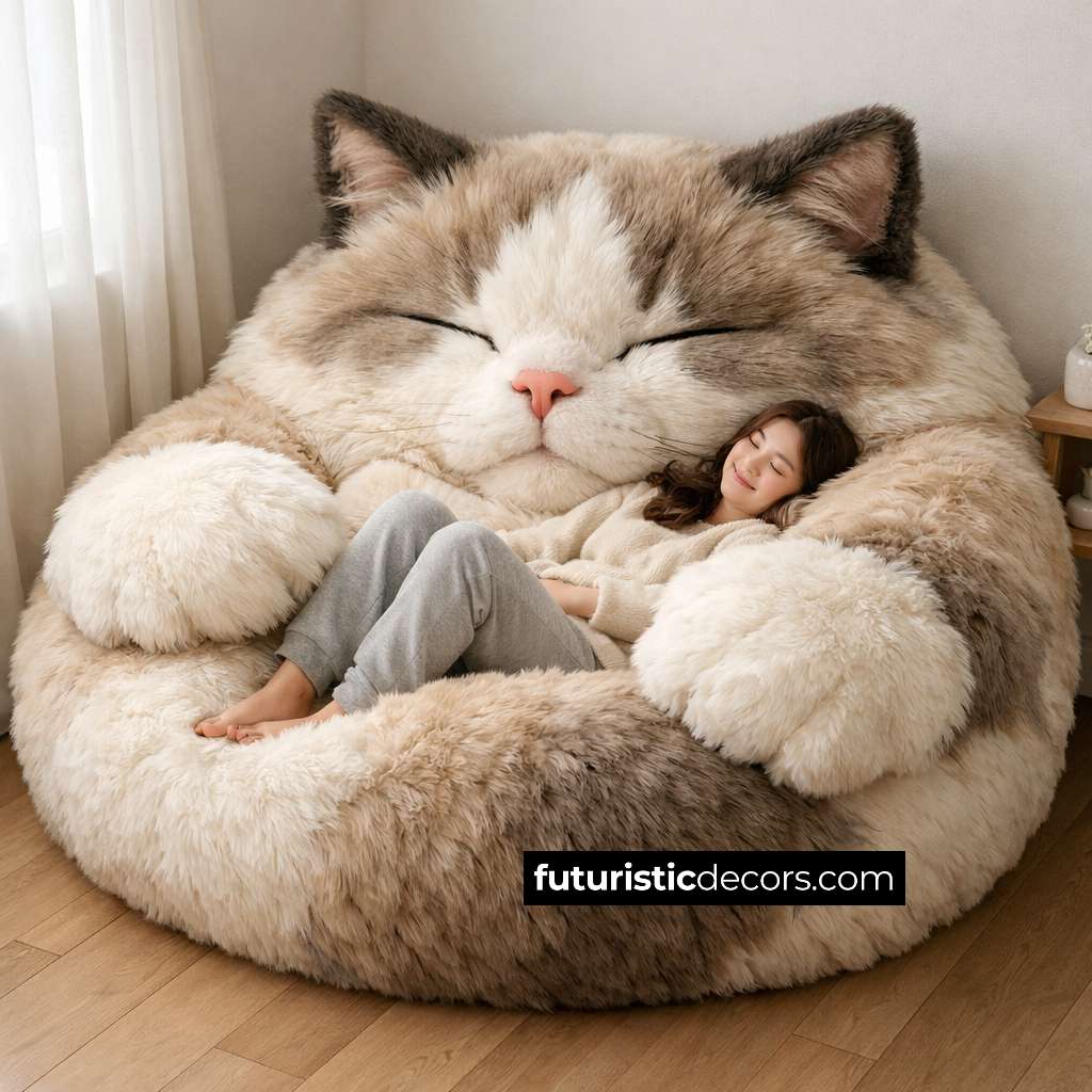 Fluffy Cat Bean Bags