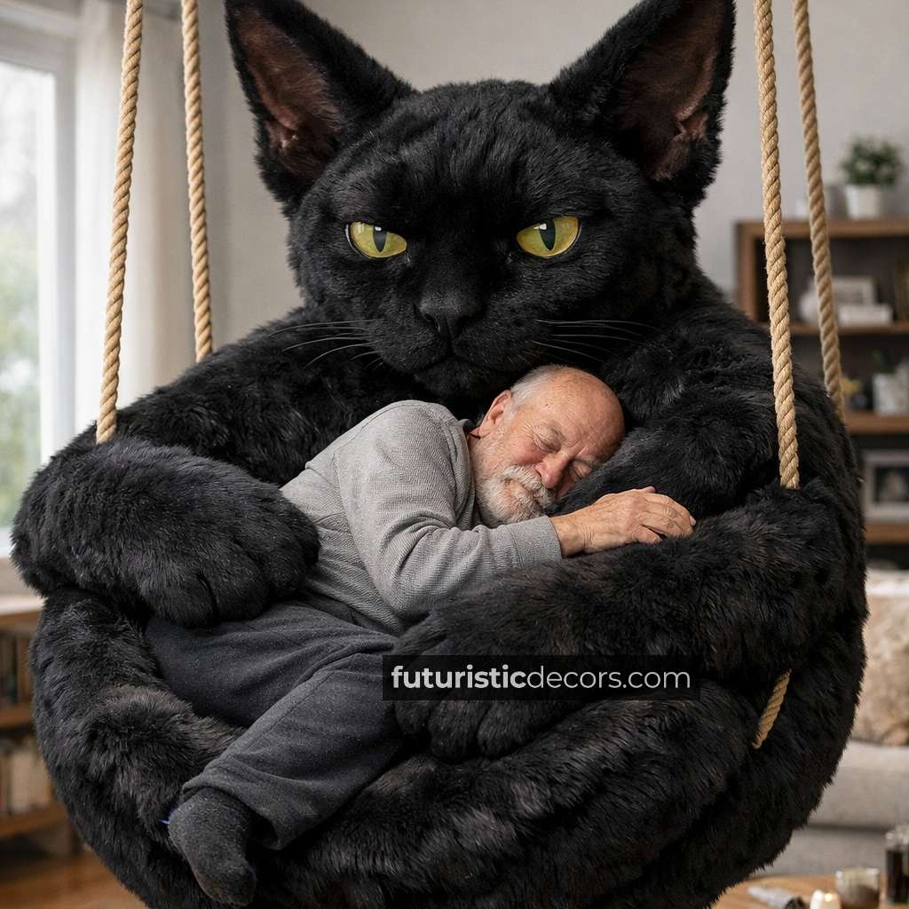 Fluffy Cat Swing Chairs
