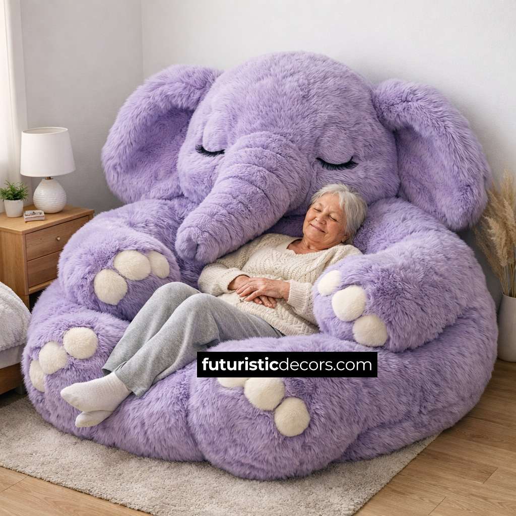 Elephant-Shaped Bean Bags