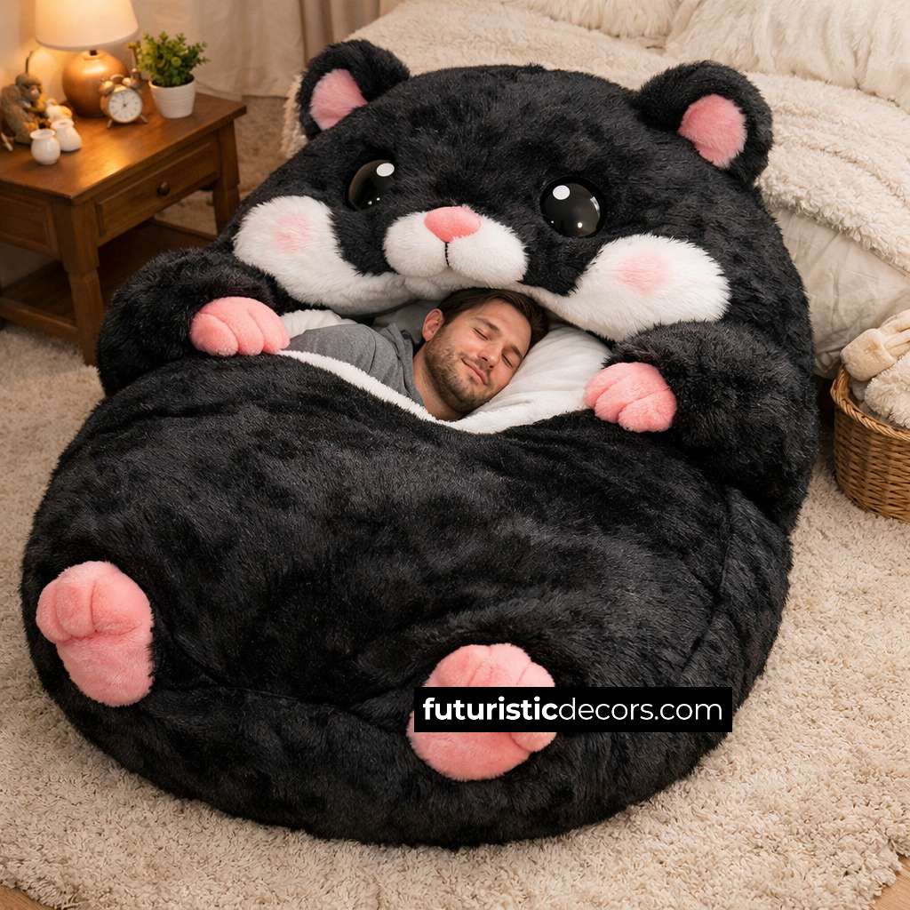 Fluffy Hamster Sleeping Bag
