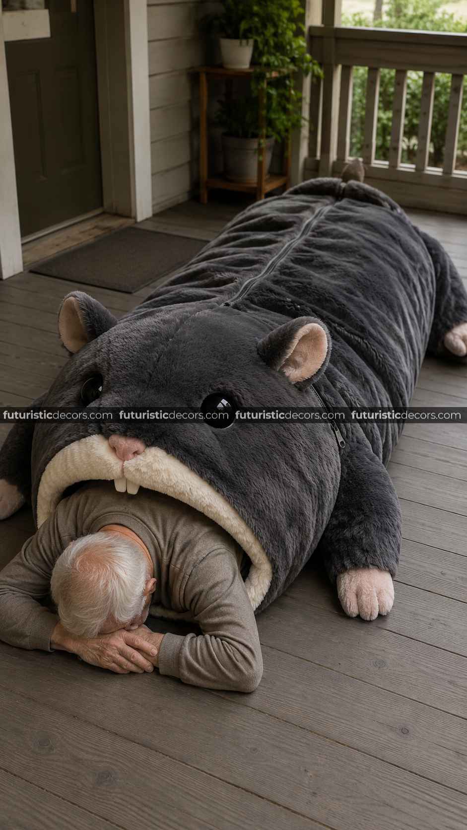 Fluffy Hamster Sleeping Bag