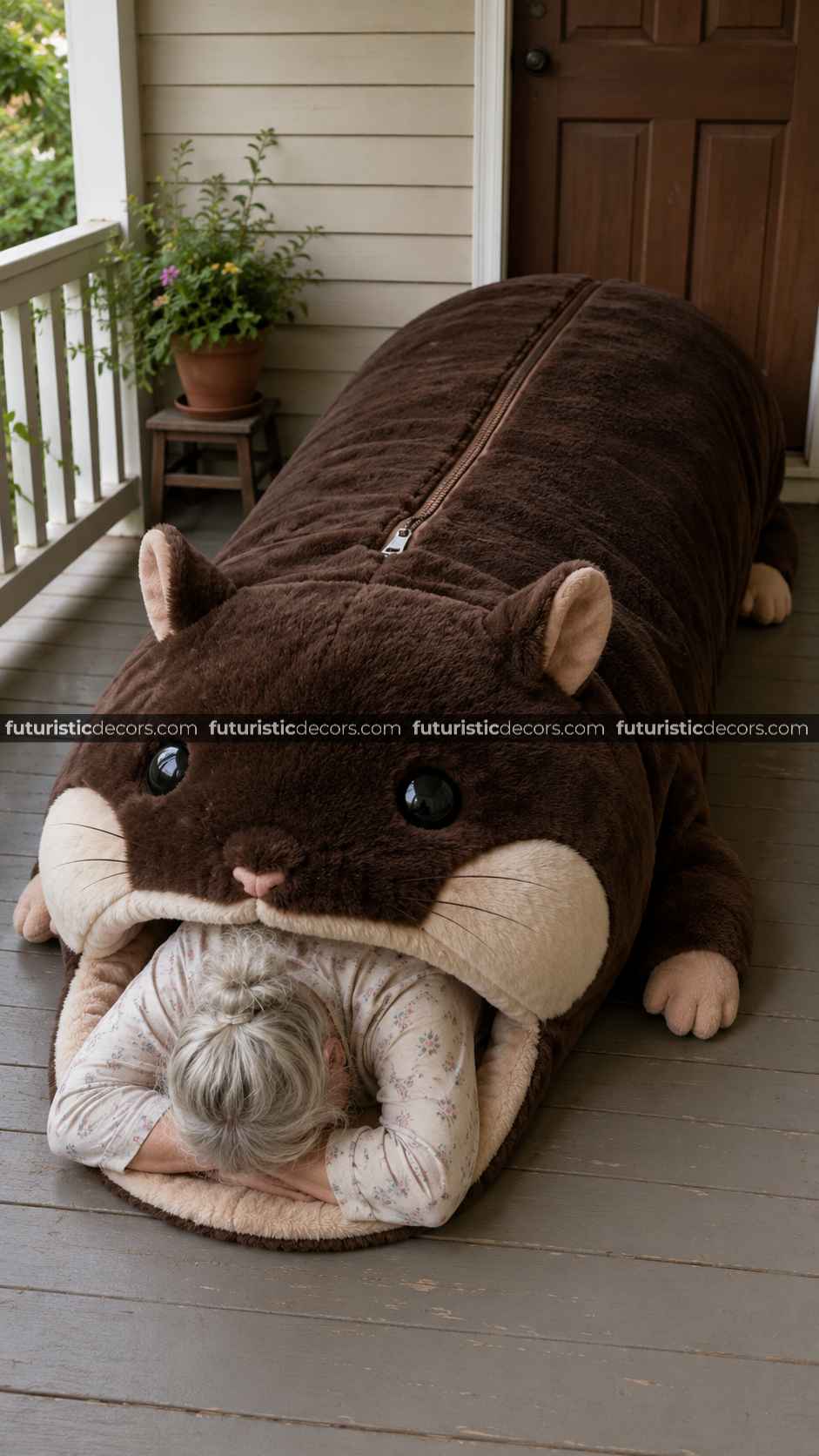 Fluffy Hamster Sleeping Bag