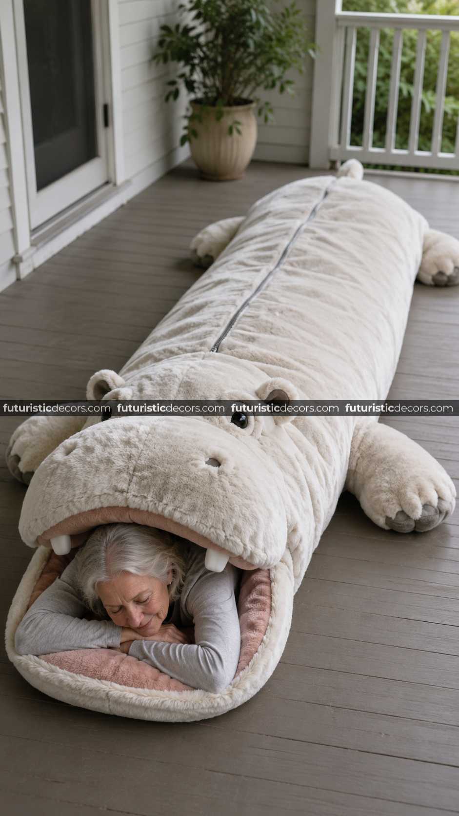 Fluffy Hippo Sleeping Bags