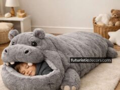 Fluffy Hippo Sleeping Bags That Bring Safari Dreams to Life hippo-shaped sleeping bag