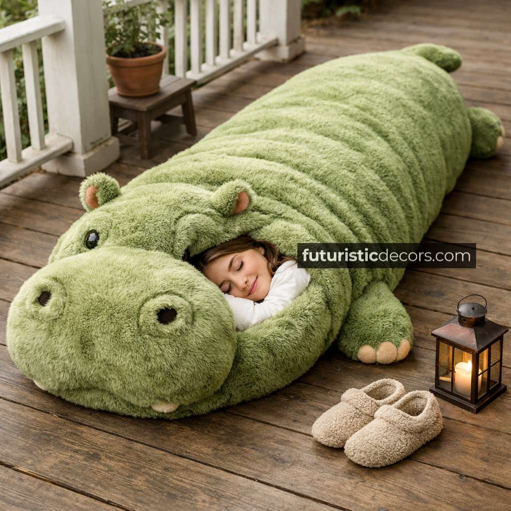 Fluffy Hippo Sleeping Bags