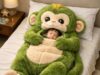 Fluffy Monkey Sleeping Bag | Plush Perfection You Can Sleep In monkey-shaped sleeping bags