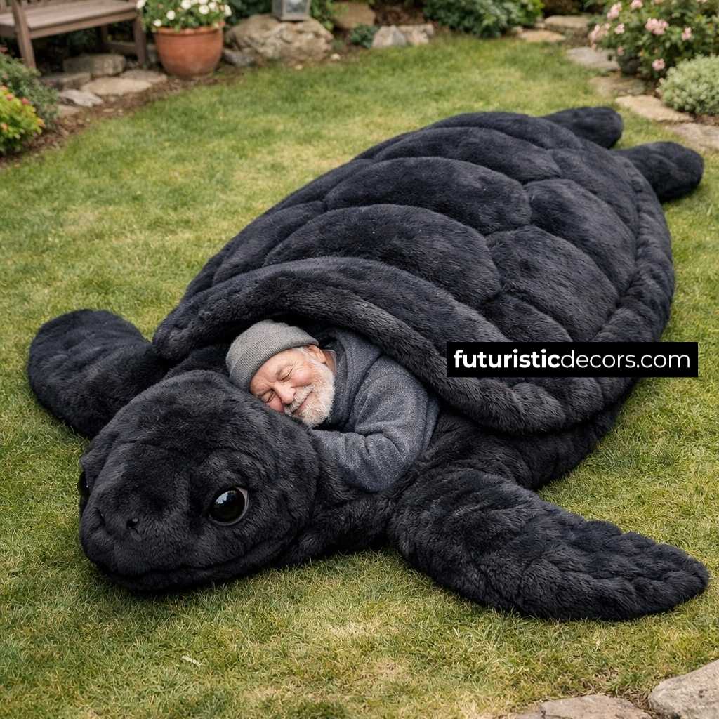 Fluffy Turtle Sleeping Bag
