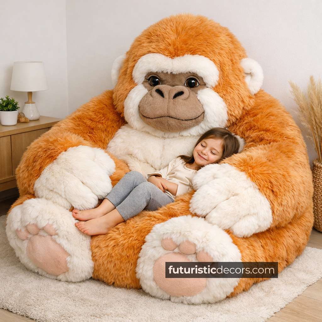 gorilla-shaped bean bag