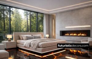 LED Screen Lava Flooring for Bedroom with a High-Tech Vibe LED Screen Lava Flooring