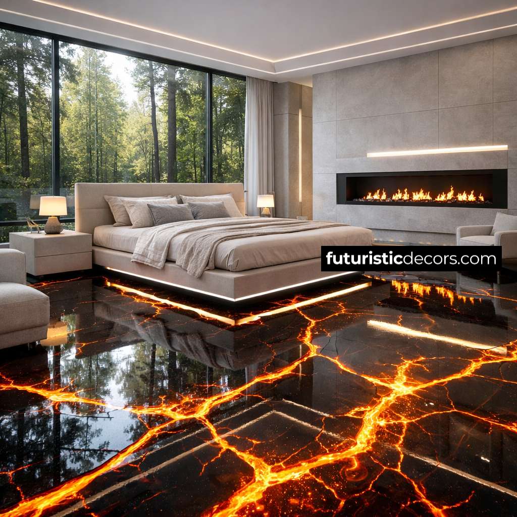 LED Screen Lava Flooring