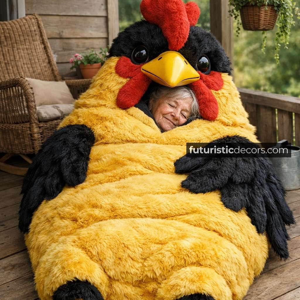 Rooster-Shaped Sleeping Bag