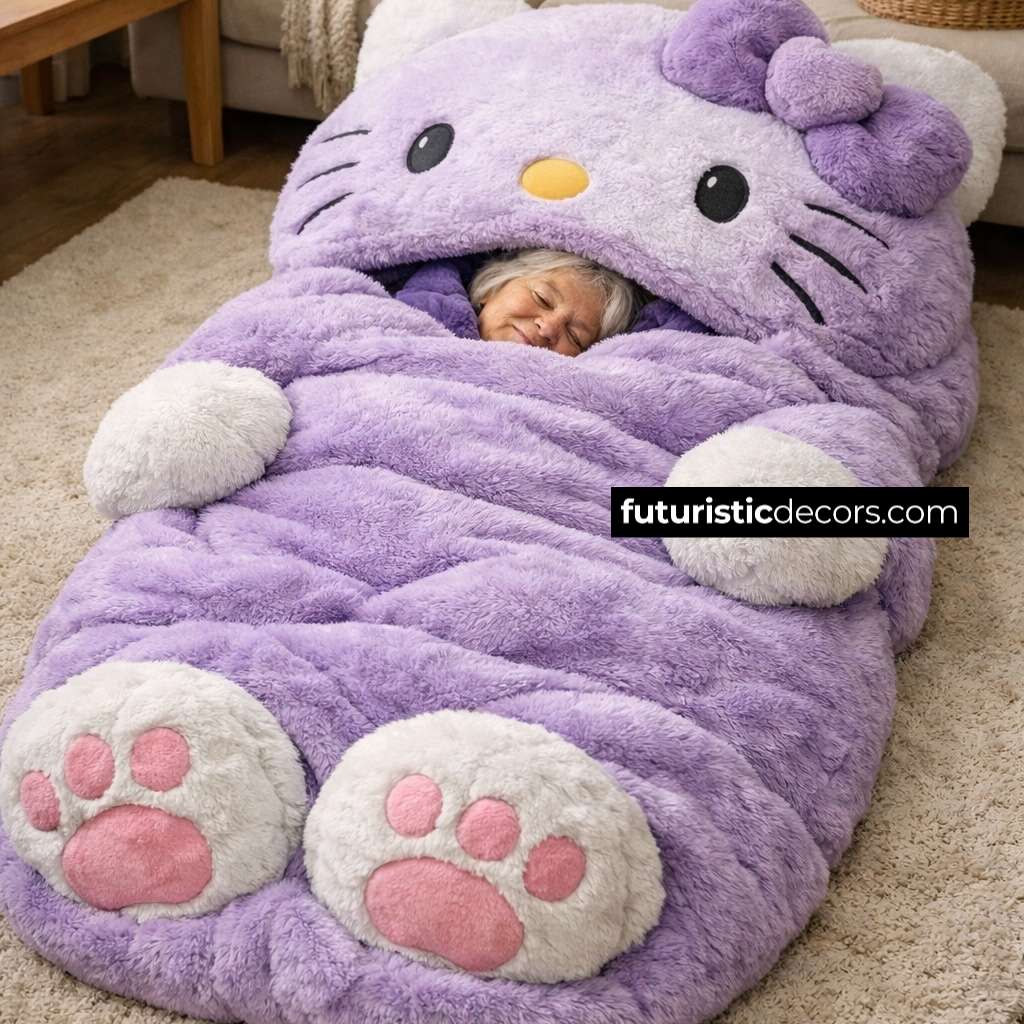 Hello Kitty Shaped Sleeping Bag