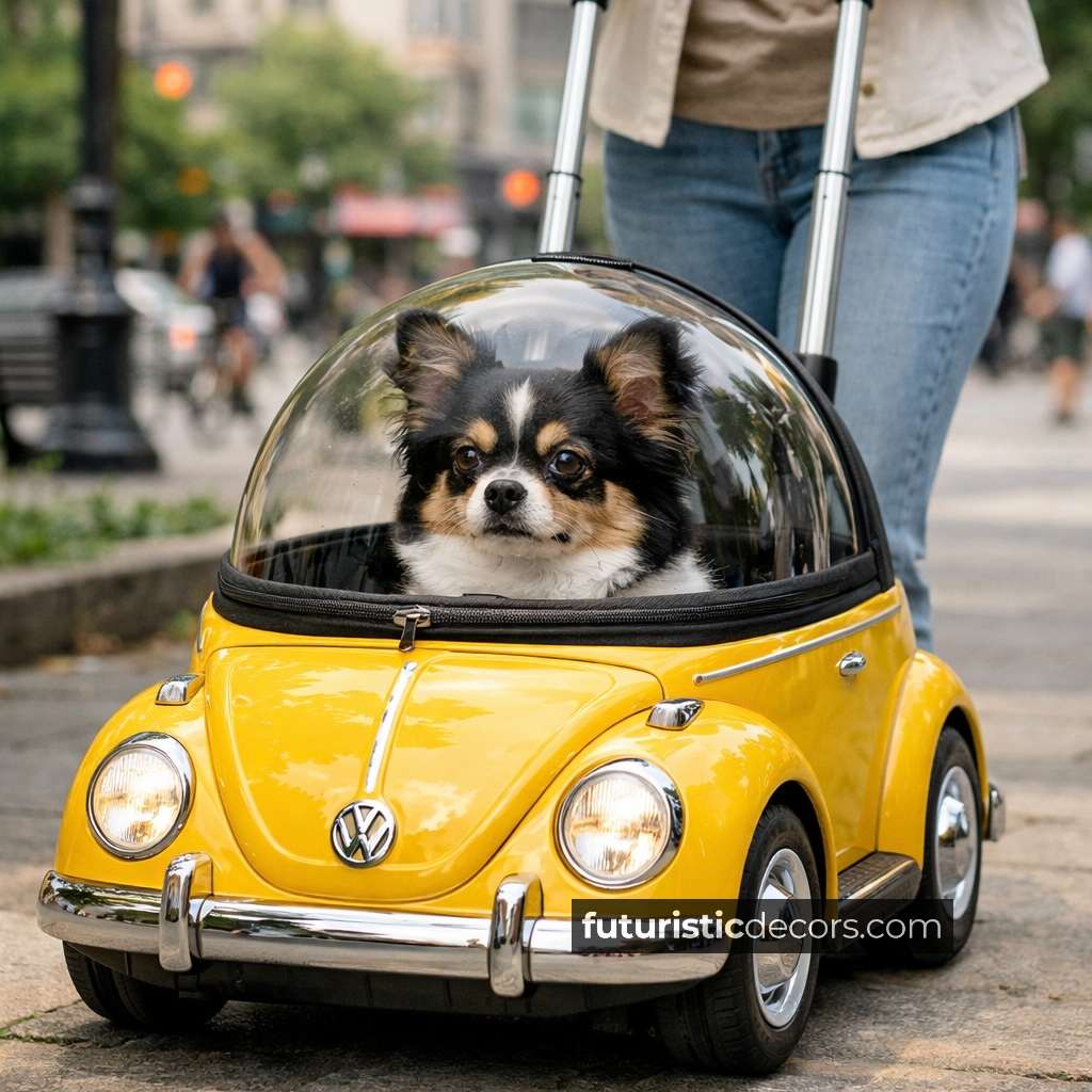 Volkswagen Beetle Pet Trolley Bag