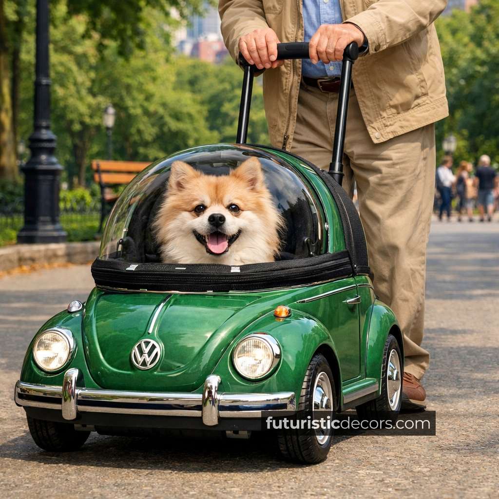 Volkswagen Beetle Pet Trolley Bag