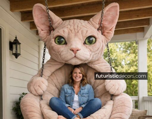 Cat Hanging Swing Chairs: The Cutest Way to Relax in Style cat-shaped hanging swing