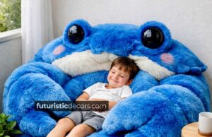 Crab Bean Bags: Ultra-Soft Faux Fur Designs That Hug You Back crab-shaped bean bag