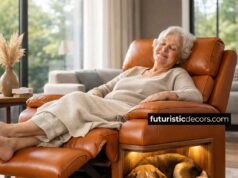 Dog Pod Recliner | Recliner Built-In Dog Pod for Small Spaces recliner built-in dog pod