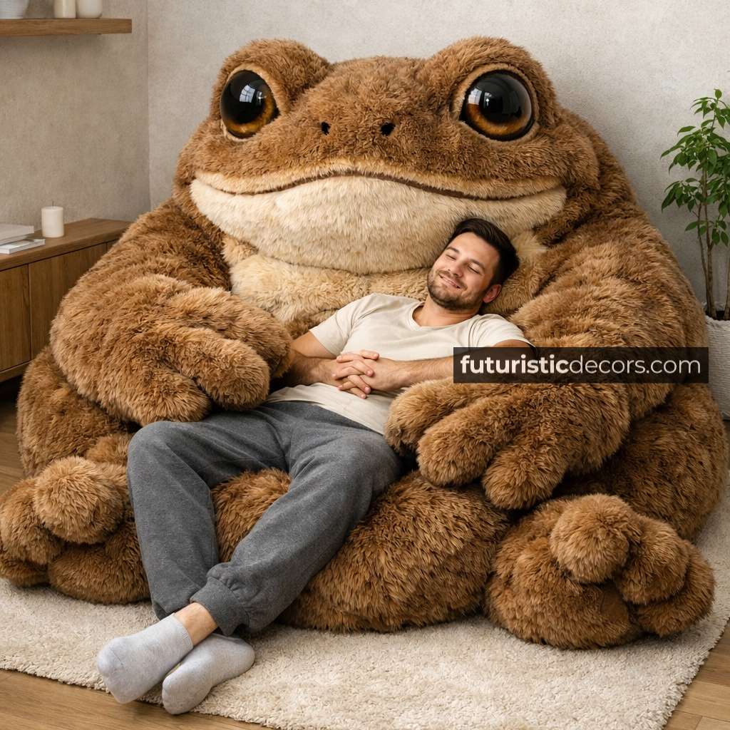 frog-shaped bean bag